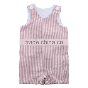 Wholesale China Suppliers Baby Items Seersucker Carters Baby Clothes Newborn Baby Clothes Baby Onesie Seersucker Baby Boy Romper thumbnail-1