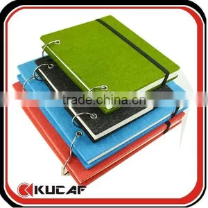 2015 New Products Flet Cover With Elastic Closure Spiral Notebook thumbnail-1