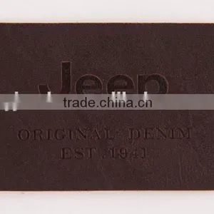 Custom Embossed Jeans pu Imitation Leather Labels thumbnail-4