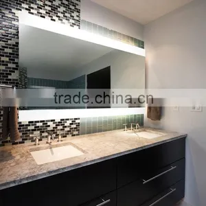 IP44 Rated Luxury Bathroom Furniture Design Backlit Lighted Mirror thumbnail-2