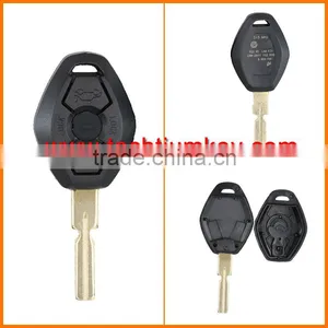 Key Blanks Wholesale 2 Buttons Blank With 2 Track Blade Car Key Shell for BMW E46 E39 e 36 e 34 x5 thumbnail-1
