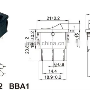 With Waterproof Cover Mini Round Rocker Switches,electronic Power Rocker Switch thumbnail-3