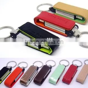 2015 Top Selling Cheapest USB 3.0 Promotion Gift Pendrive 1GB to 128GB Leather Usb Flash Drive 2015 thumbnail-3