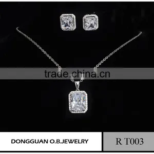 New Arrival Fashion Costume Jewelry Set New Designs Zircon Jewelry thumbnail-4