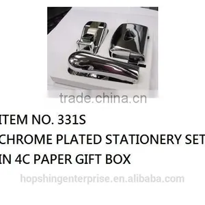 3 Pieces Chrome Plated Stationery Set thumbnail-1