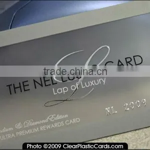 Transparent Matte Surface Plastic Business Card With Hologram thumbnail-1
