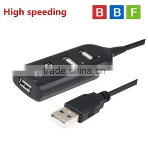 High Speed 4 Port Mini USB 2.0 HUB Adapter For Laptop PC 480Mbps thumbnail-1