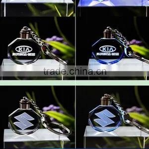 2016 New Selling Crystal Led Lights Laser Logo Key Holders thumbnail-1