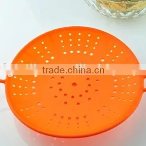 Lately Design Hotsale Food Grade Silicone Colander Steamer thumbnail-1