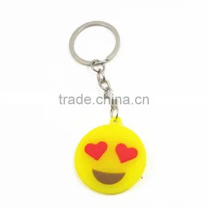 Funny Face Design Soft Pvc Giveway Keychain/ Promotion Gift thumbnail-4