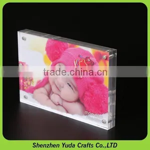 Acrylic 6x4 Inch Picture Photo Frame Display Magnetic Perspex Photo Frame thumbnail-1