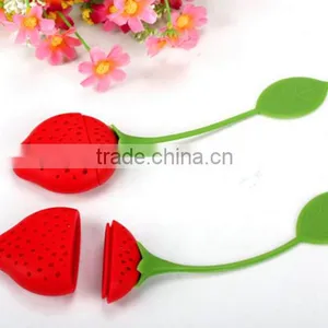 Silicone Tea Infuser Silicone Tea Bag Strawberry Shape Tea Infuser thumbnail-1