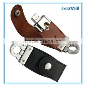 Hot Sale New Design Luxury Usb Flash Drive, Embossed Logo Leather Usb 1GB to 64GB thumbnail-1