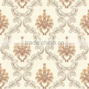 Classic European Style Damask Design Wallpaper for TV Background thumbnail-2