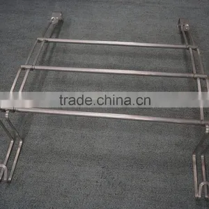 Large Ribbon Wire Over the Door Towel Rack in Echrome Finish thumbnail-3