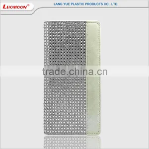 Imported TPU Cover+pu Diamond Material+card Slot Contract Color Mobile Case for Iphone 6 Plus 5 4 s se thumbnail-2