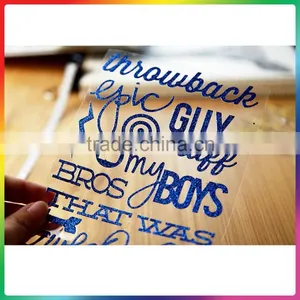 Beautiful Letter Blue Gold Glitter Sticker thumbnail-1