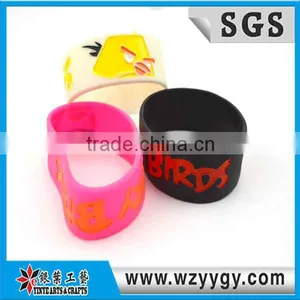 Double Side Birds Design Silicone Wristbands Hand Bands thumbnail-1