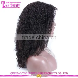 Luffy Hair Supply 22inch Afro Kinky Curly Full Lace Wigs Mongolian Kinky Curly Hair Wigs Popular Curly Afro Wigs for Black Women thumbnail-3