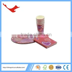 005 Valentine's Day & Wedding Disposable Creative Paper Party Set thumbnail-3
