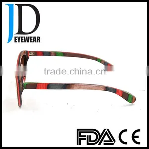 High Quality Custom Made Butterfly Style Natural Wooden Sunglasses thumbnail-3