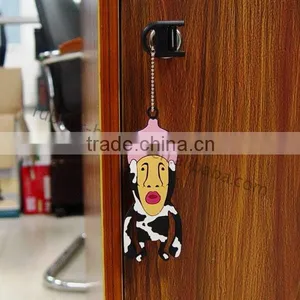 Hot Selling Cartoon Character Water Filled Custom Soft Pvc Keychain thumbnail-6