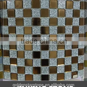 Glass Mosaic Mirror Vase (crystal Glass) thumbnail-1