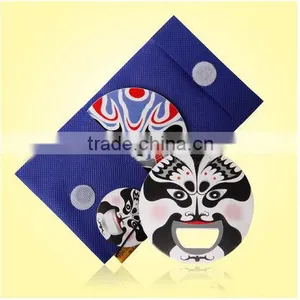 China Wind Peking Opera Creative Beer Bottle Opener Fridge Magnet thumbnail-1