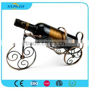 High Quality Wine Bottle Holder/Decorative Wrought Iron Wine Rack XQ1193 thumbnail-1