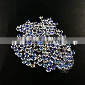 4-4.5mm Round Tiny Moonstone Rainbow Color Semi Precious Loose Stone Gemstone Diy Ring Earrings Pendant Charm Cabochon 4110117 thumbnail-1