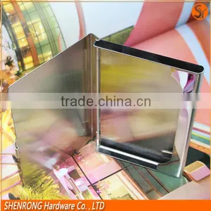 Inside and Outside the Whole Brushed Surface Stinless Steel Metal Name Card Holder Business Card Case thumbnail-6