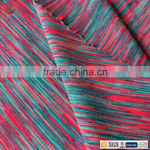Space Dyed Single Jersey Knit Stretch Polyester Fabric For Sportwear thumbnail-3