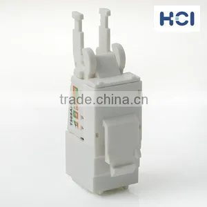 Network Solution Category 6A 90Degree UTP RJ45 Modular Keystone Jack With Dust Door thumbnail-3