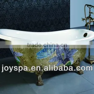 Deluxe Clawfoot Gold Color Bathtubs thumbnail-1
