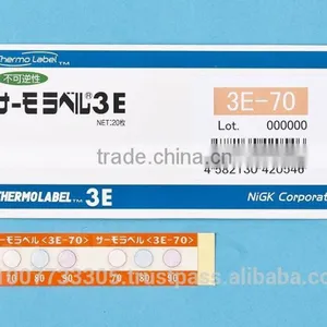 Temperature Check Sticker for Train Axle/3 Level/Irreversible/From 40 to 250 Deg.C/Made in Japan thumbnail-1