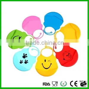 Adjustable Printed Silicone Baby Bibs thumbnail-1