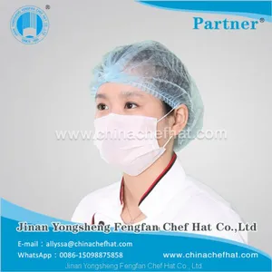10g Non Woven Mop Cap White/ Blue/black/green Hairnet( Single Elastic) thumbnail-1