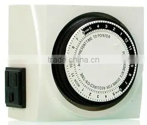 Dual Outlet Analogue Timer,Grow Light,Hydroponics Accessory thumbnail-1