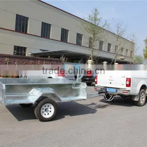 Top 1 Quality 8x5ft Hot Dipped Galvanized Heavy Duty Single Axle With Disc Brake Box Trailers thumbnail-1