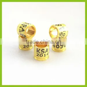 High Quality Aluminium With Plastic Pigeon Foot Rings thumbnail-1