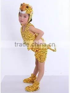 Performance Dress Up Sleeveless Kids Tiger Animal Costumes thumbnail-4