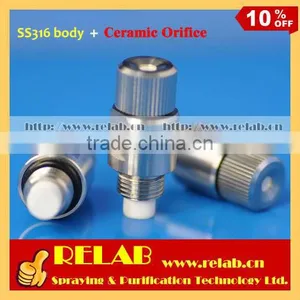 High Quality Greenhouse 316SS Body and Ceramic Insert Fog Nozzle thumbnail-1