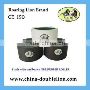 White 4 Inch Aluminium Drum Rice Mill Rubber Roller thumbnail-1