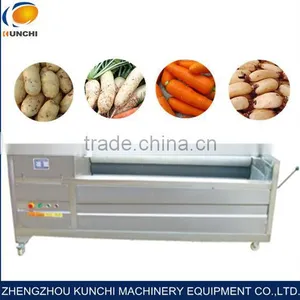 Brush Style Carrot Washing Peeling Machine/ Washer and Peeler for Potato/ Cassava of High Effective and Good Quality thumbnail-1
