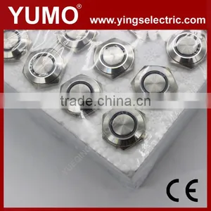 LA16JSF-11E 16mm Momentary/alternate Stanless Steel Blue 3A/250VAC 5 Pin Metal Button Push Button Switch thumbnail-4