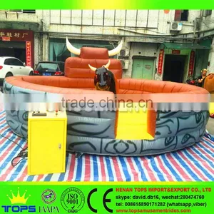 2017 New Look Inflatble Mechanical Rodeo Bull Mat/machine Rodeo Bull Mat/mechnical Bull Ride for Sale thumbnail-3