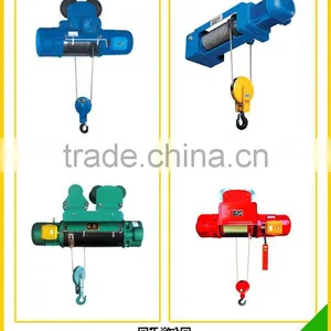 2014 New Price 220kg 220v Wire Rope Electric Hoist With Trolly thumbnail-3