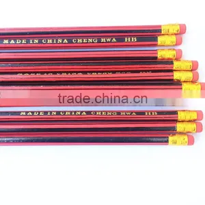 Hexagon HB Pencil, 7" HB Black Lead Pencil With Eraser thumbnail-5