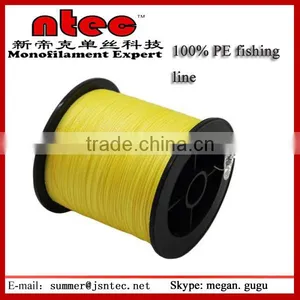500M Braided Lines Yellow PE 4 Braid Fishing Line Wholesale thumbnail-1