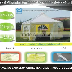Easy up 2*2*2 Wedding Hexagonal Gazebo Tent thumbnail-1